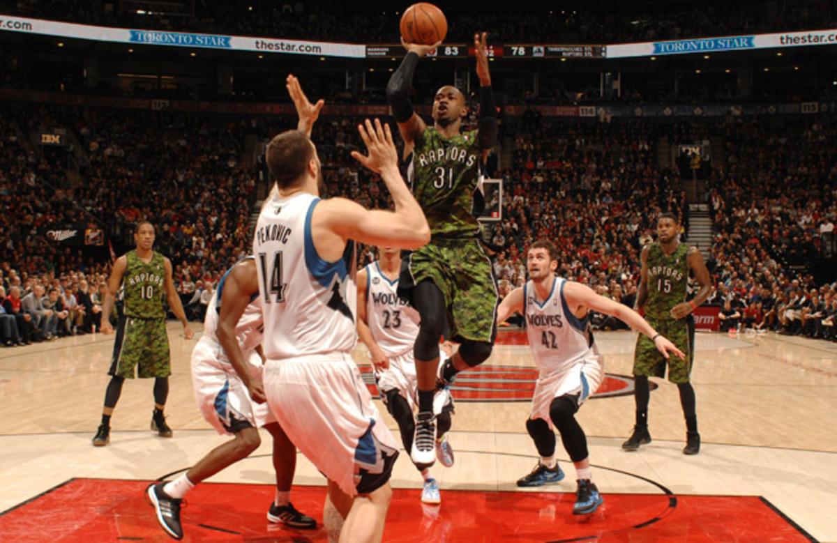 Terrence Ross has started the last 22 games for the Raptors, scoring in double-digits in 12 of them.